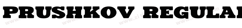 Prushkov Regular字体转换